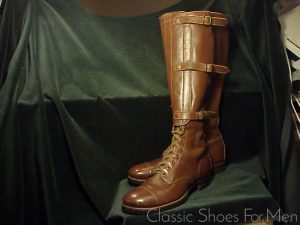 *Like new - WWII U.S. ARMY 3-Strap Cavalry Boot, Dated Oct. 20, 1941: US 8.5D (41.5D)