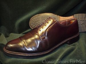 *ALDEN All-Weather SHELL CORDOVAN Plain Front Derby (Blucher): 46-46.5D (US 12D)