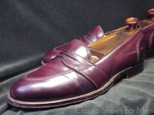 *Very Fine ALDEN for Brooks Brothers, SHELL CORDOVAN Penny Loafer: US 11D (44.5D)