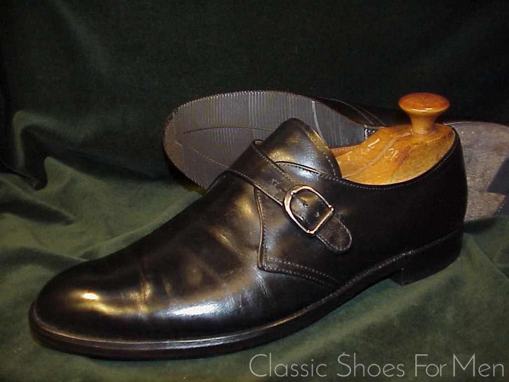 *Fine - ALDEN of New England, Black Calfskin Monk Strap: 45-45.5C (US 11.5C)