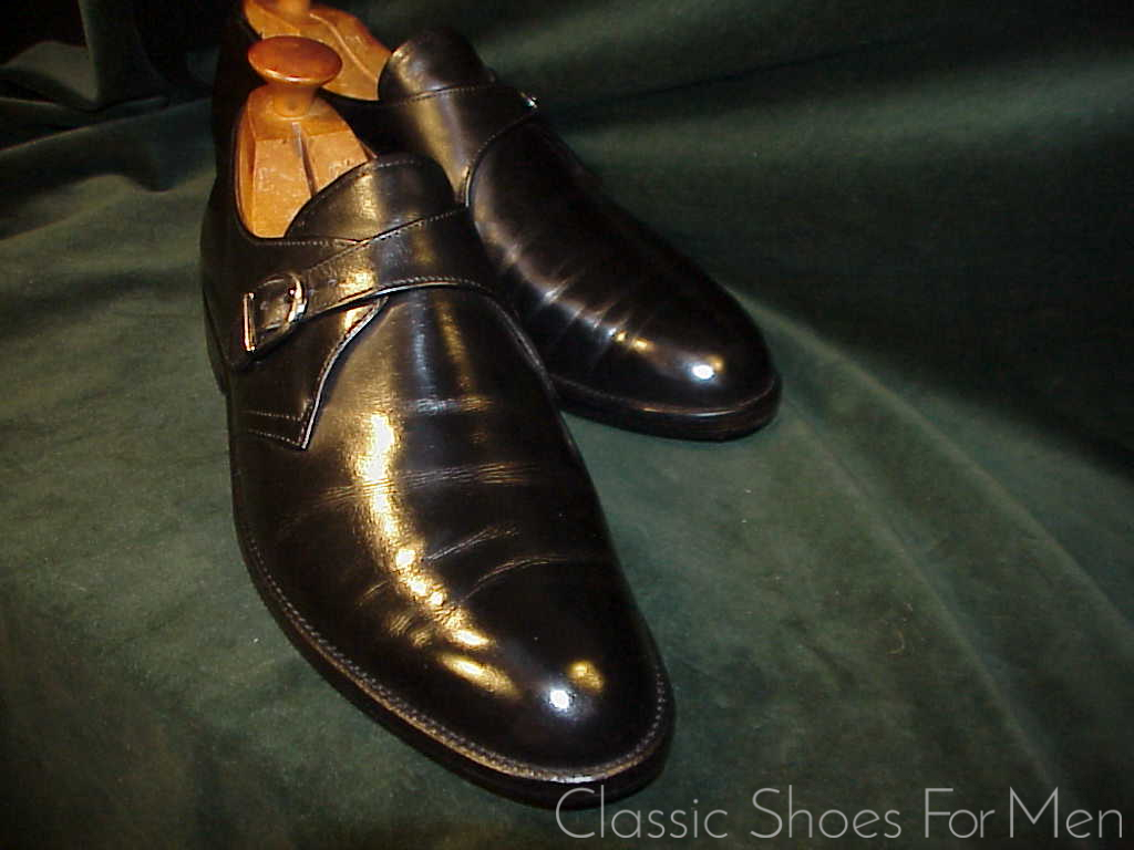 *Fine - ALDEN of New England, Black Calfskin Monk Strap: 45-45.5C (US 11.5C) - Image 6