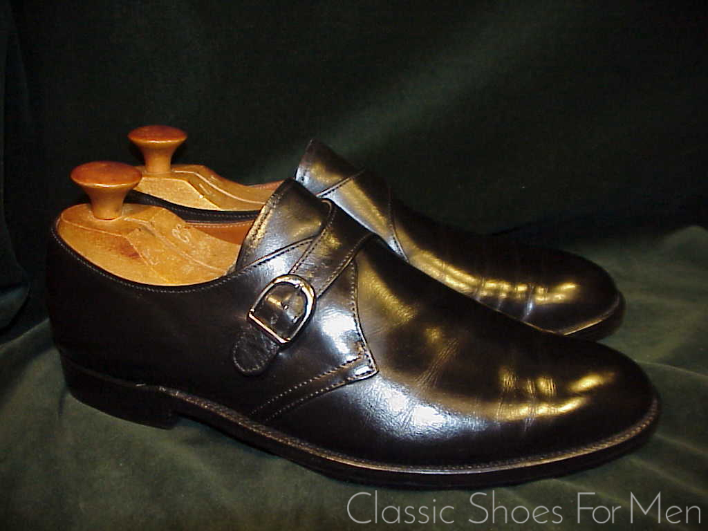 *Fine - ALDEN of New England, Black Calfskin Monk Strap: 45-45.5C (US 11.5C) - Image 7
