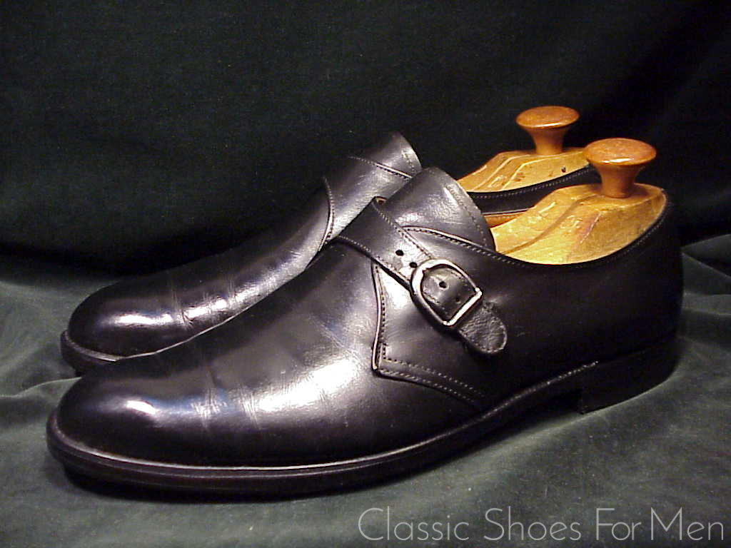 *Fine - ALDEN of New England, Black Calfskin Monk Strap: 45-45.5C (US 11.5C) - Image 9
