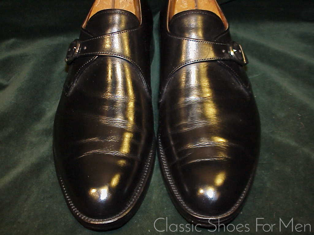 *Fine - ALDEN of New England, Black Calfskin Monk Strap: 45-45.5C (US 11.5C) - Image 5