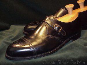 *Near new ALDEN of New England, Cap-Toe, Brogued Monk Strap: US 13D (47D)