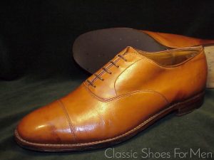 *ALDEN - Tan Calfskin Cap-Toe Oxford: US 12-12.5E (46-46.5E)