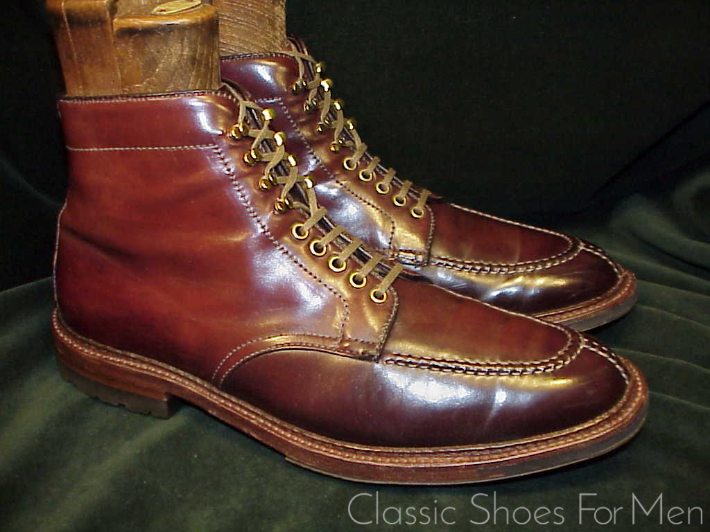 +Very fine - ALDEN SHELL CORDOVAN Split-Toe Norwegian, All-Weather Field Boot: 44E (US 10.5E) - Image 6