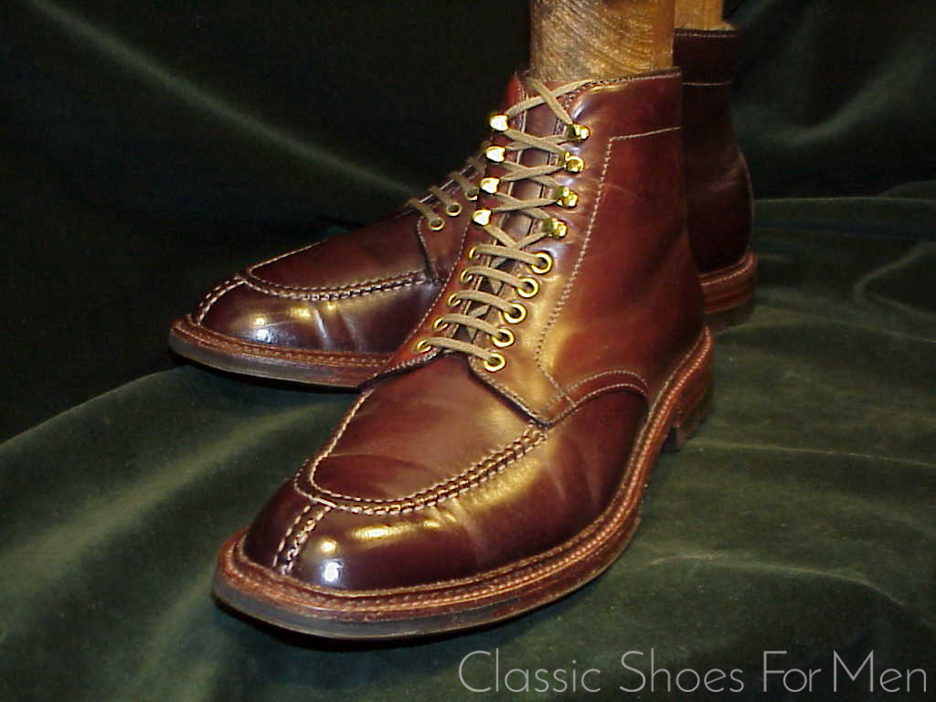 +Very fine - ALDEN SHELL CORDOVAN Split-Toe Norwegian, All-Weather Field Boot: 44E (US 10.5E) - Image 8