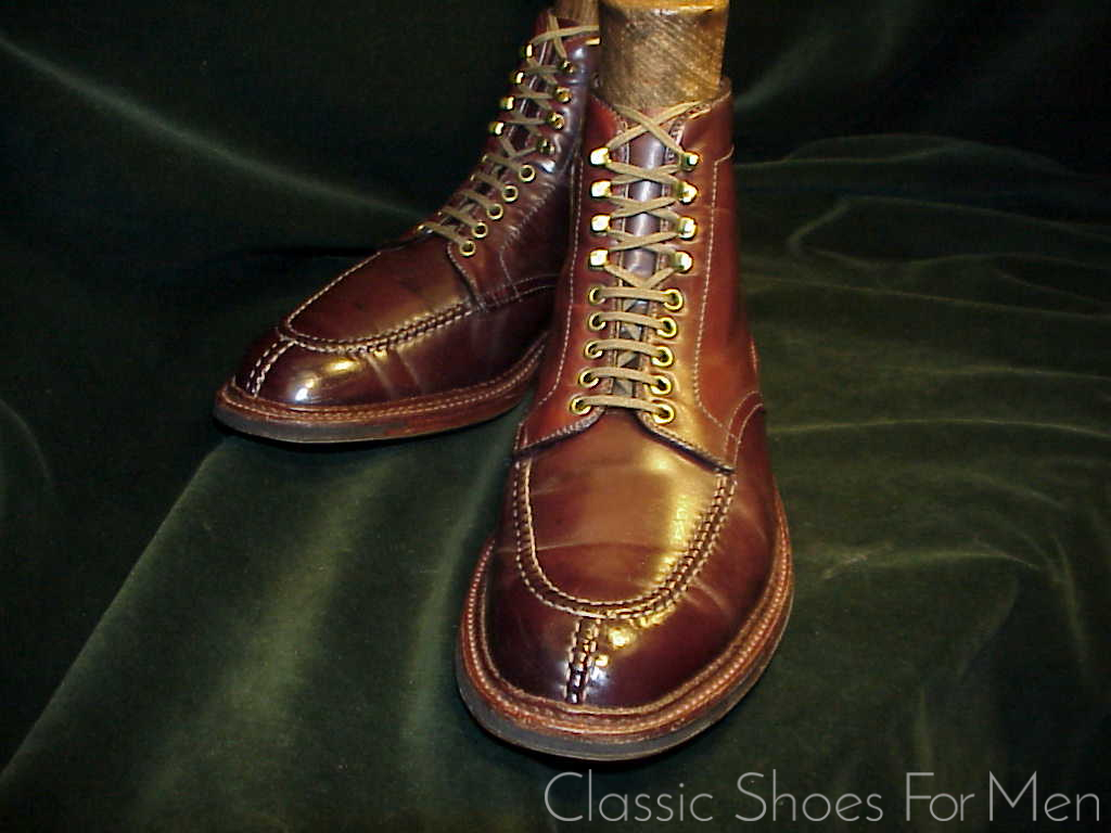 +Very fine - ALDEN SHELL CORDOVAN Split-Toe Norwegian, All-Weather Field Boot: 44E (US 10.5E) - Image 10