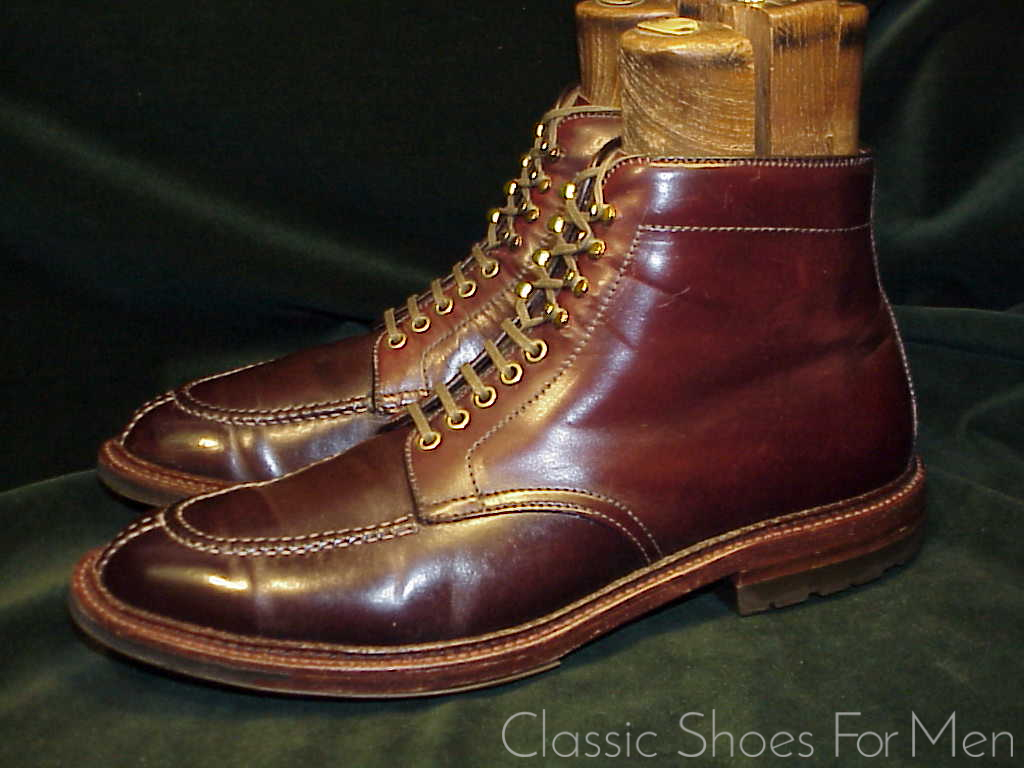 +Very fine - ALDEN SHELL CORDOVAN Split-Toe Norwegian, All-Weather Field Boot: 44E (US 10.5E) - Image 4