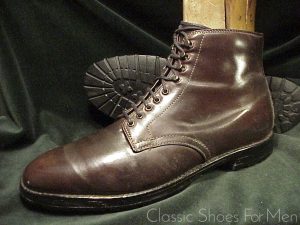 *ALDEN SHELL CORDOVAN 5-Eyelet, Plain Front, All-Weather Field (Navvy) Boot: US 8.5-9D (41.5-42D)