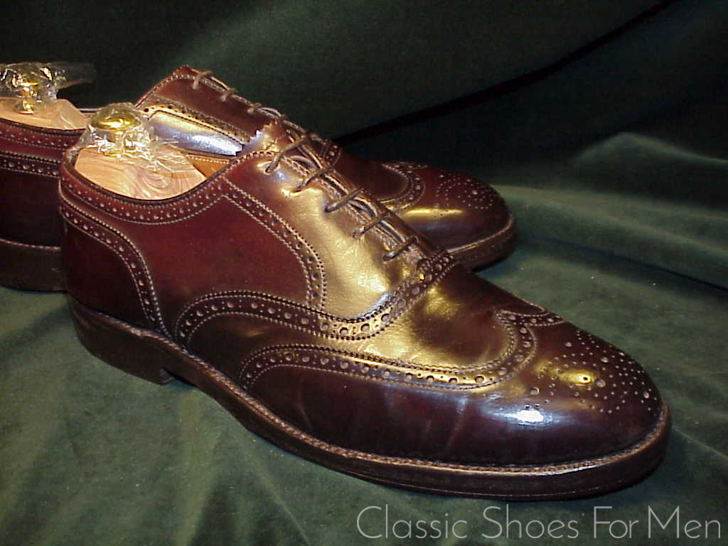 *Very Fine - ALDEN, SHELL CORDOVAN Full Brogue OXFORD: US 8.5-9D (41.5D-42D) - Image 3