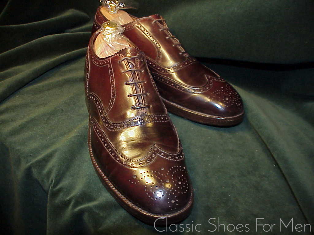*Very Fine - ALDEN, SHELL CORDOVAN Full Brogue OXFORD: US 8.5-9D (41.5D-42D) - Image 6