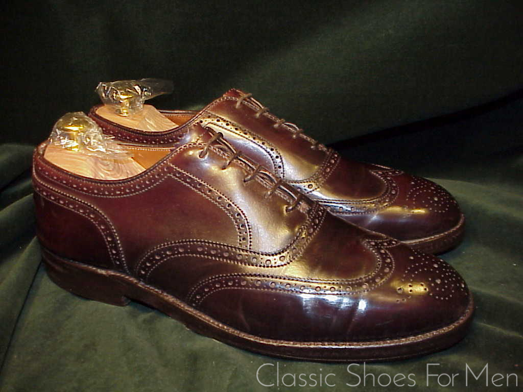 *Very Fine - ALDEN, SHELL CORDOVAN Full Brogue OXFORD: US 8.5-9D (41.5D-42D) - Image 7