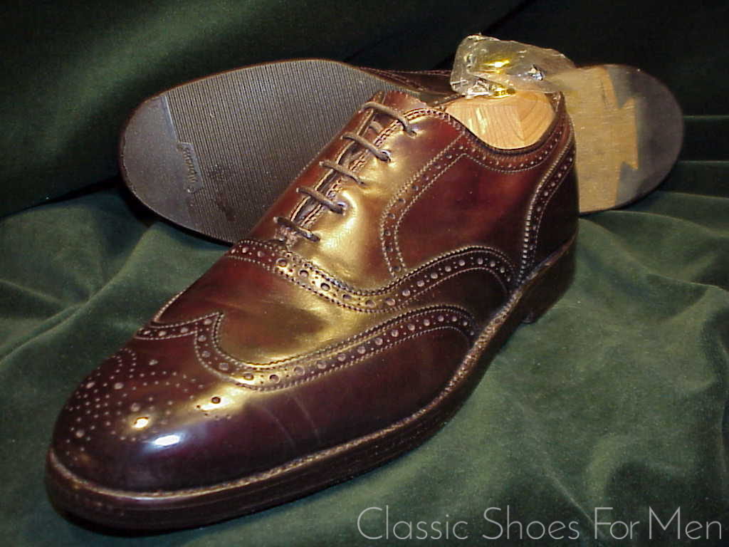 *Very Fine - ALDEN, SHELL CORDOVAN Full Brogue OXFORD: US 8.5-9D (41.5D-42D) - Image 10