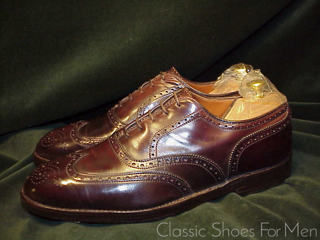 *Very Fine - ALDEN, SHELL CORDOVAN Full Brogue OXFORD: US 8.5-9D (41.5D-42D) - Image 9