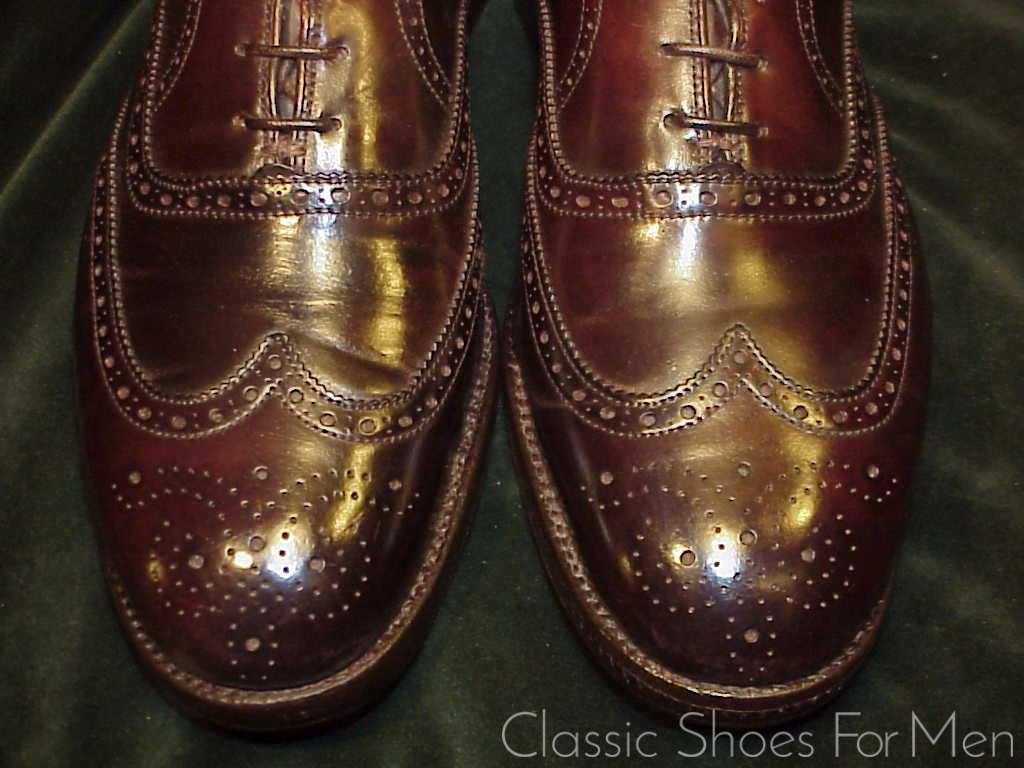 *Very Fine - ALDEN, SHELL CORDOVAN Full Brogue OXFORD: US 8.5-9D (41.5D-42D) - Image 8