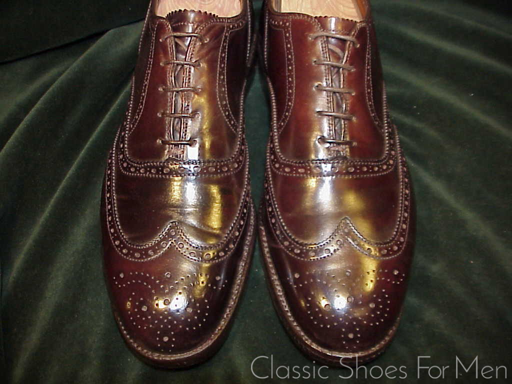 *Very Fine - ALDEN, SHELL CORDOVAN Full Brogue OXFORD: US 8.5-9D (41.5D-42D) - Image 5