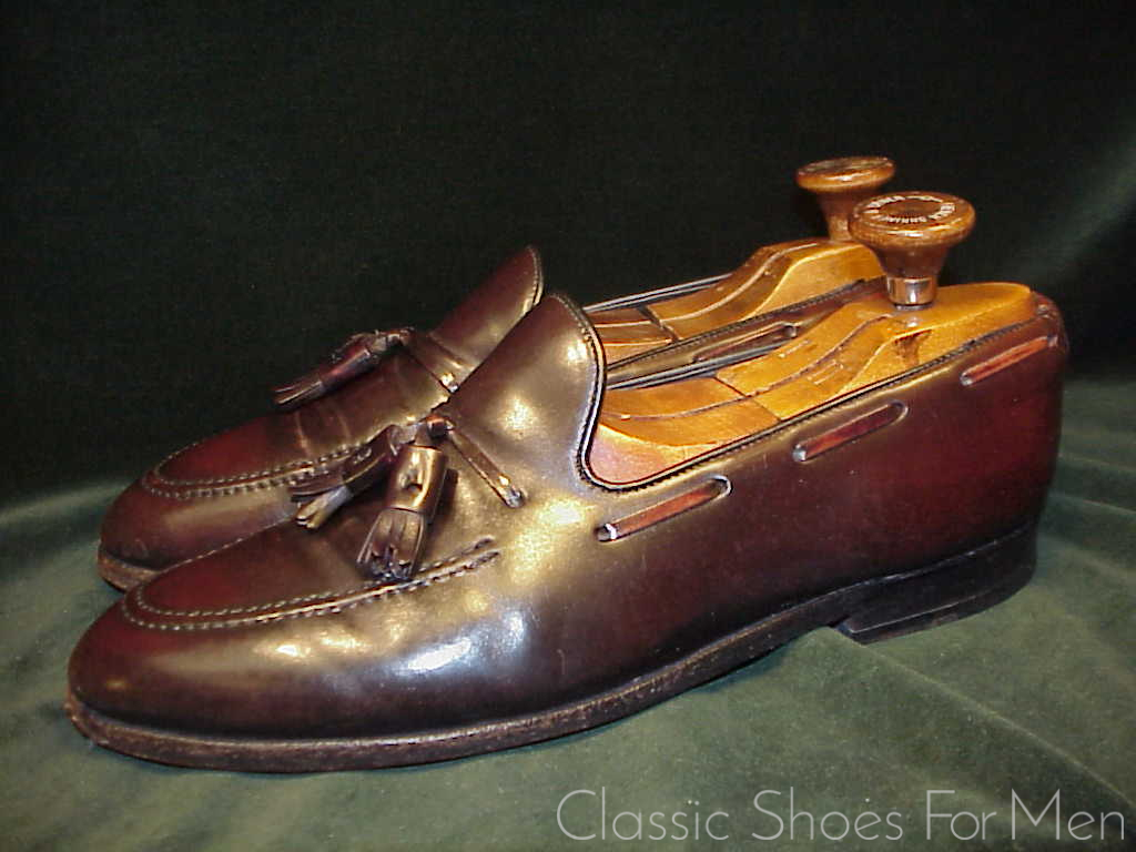 *ALDEN SHELL CORDOVAN Tassel Loafer: US 9.5-10C (42.5-43C) - Image 9