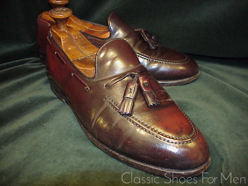 *ALDEN SHELL CORDOVAN Tassel Loafer: US 9.5-10C (42.5-43C) - Image 8