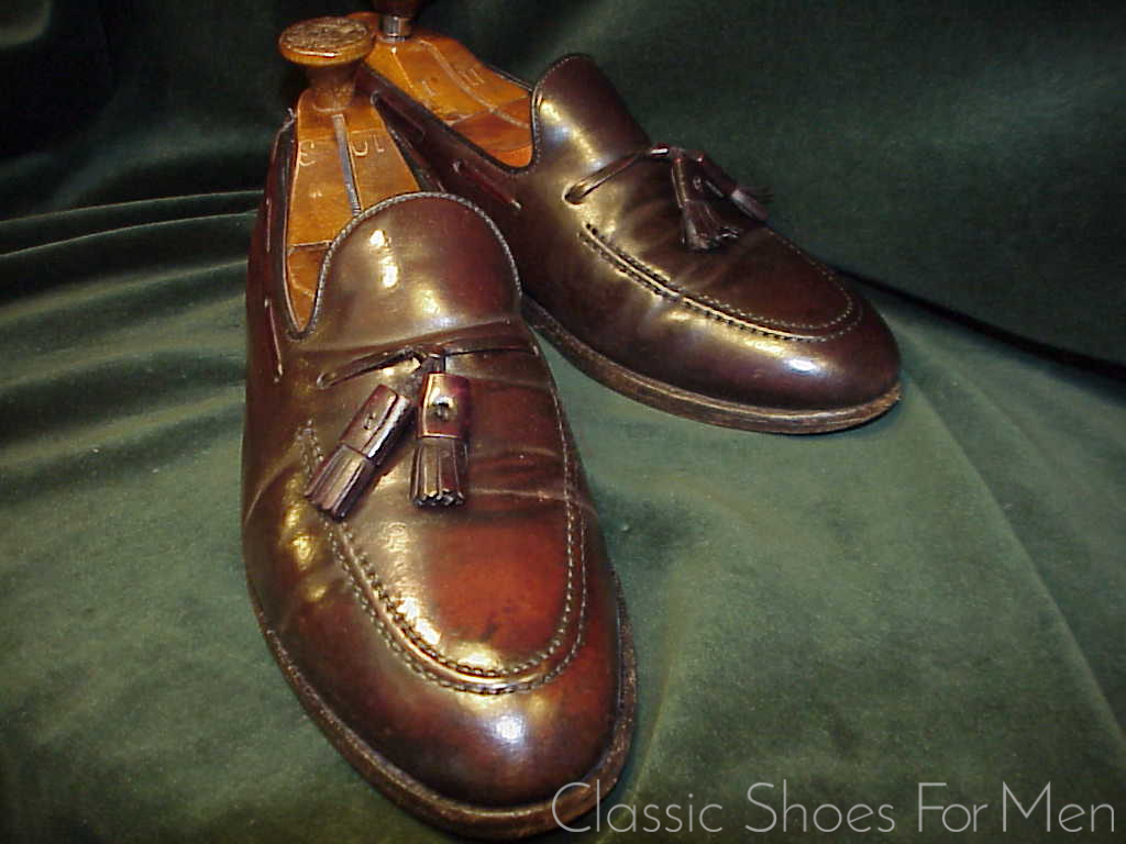 *ALDEN SHELL CORDOVAN Tassel Loafer: US 9.5-10C (42.5-43C) - Image 6