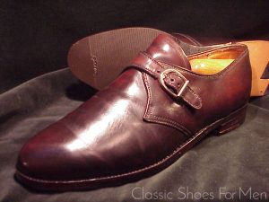 *Very Fine - ALDEN of New England SHELL CORDOVAN Monk Strap: US 10.5-11E (44-44.5E)