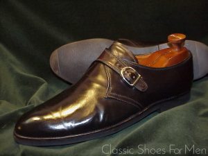 *Fine - ALDEN Oxblood SHELL CORDOVAN "All Weather" Vibram Sole Monk Strap: US 11.5-12D