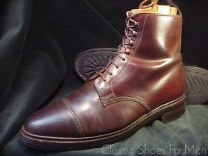 *CROCKETT & JONES for Peal & Co, Brooks Brothers, SHELL CORDOVAN, Commando Sole, Field Boot: US 10D (43-43.5D)