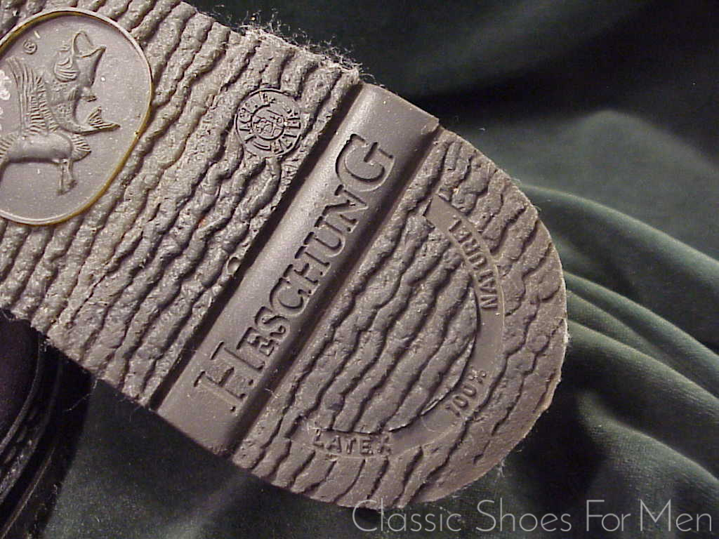 *Like new-HESCHUNG, France, Black Suede, ALL-WEATHER "Goiser", 3-Eylet Derby: 44D (US 10.5D) - Image 15