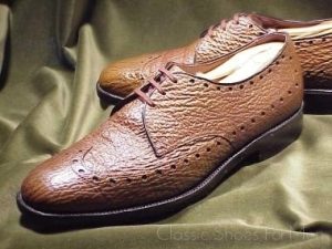 *ALLEN EDMONDS Sharkskin Full Brogue, Circa 1980, 43-43,5D