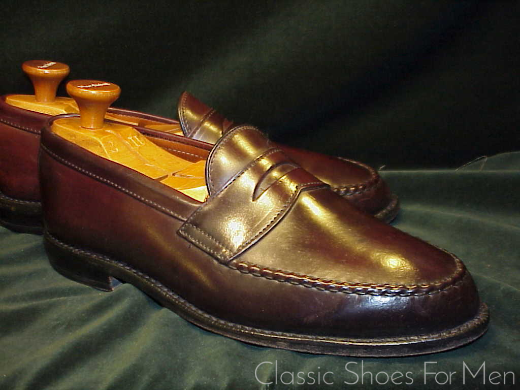 *ALLEN EDMONDS SHELL CORDOVAN Penny Loafer: US 10EEE (43-43.5 WIDE). - Image 3