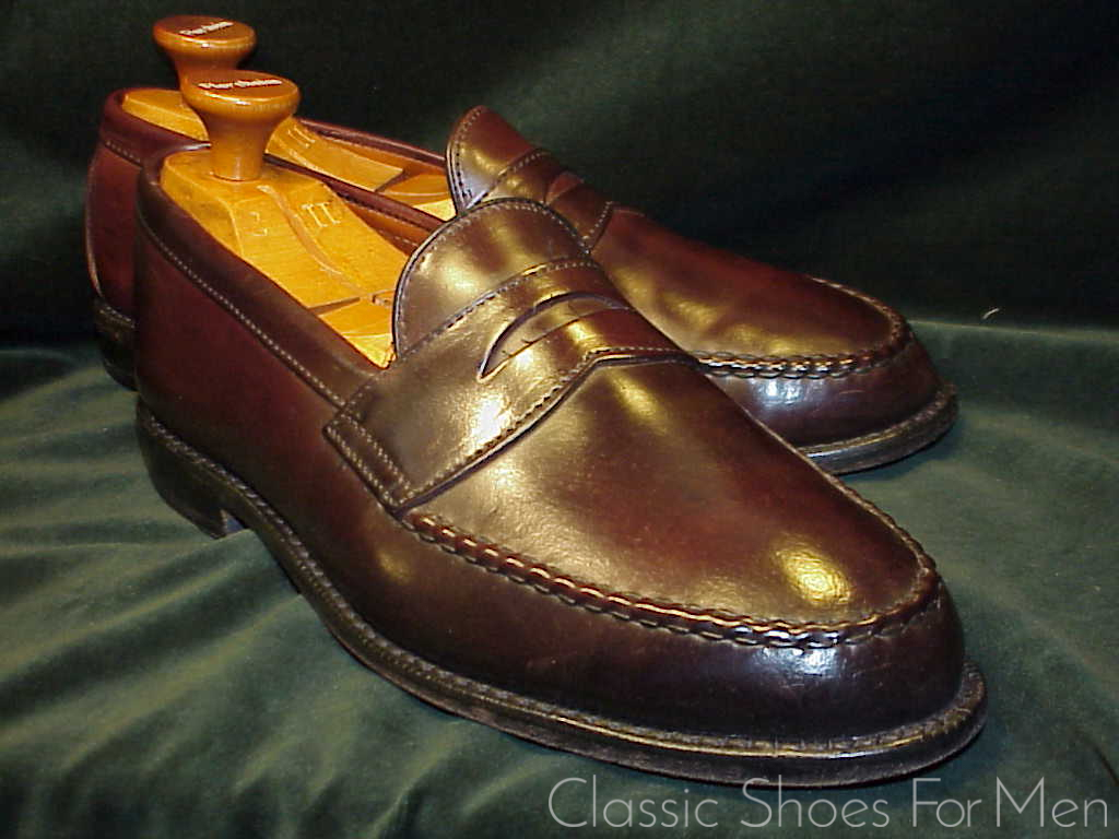 *ALLEN EDMONDS SHELL CORDOVAN Penny Loafer: US 10EEE (43-43.5 WIDE). - Image 11