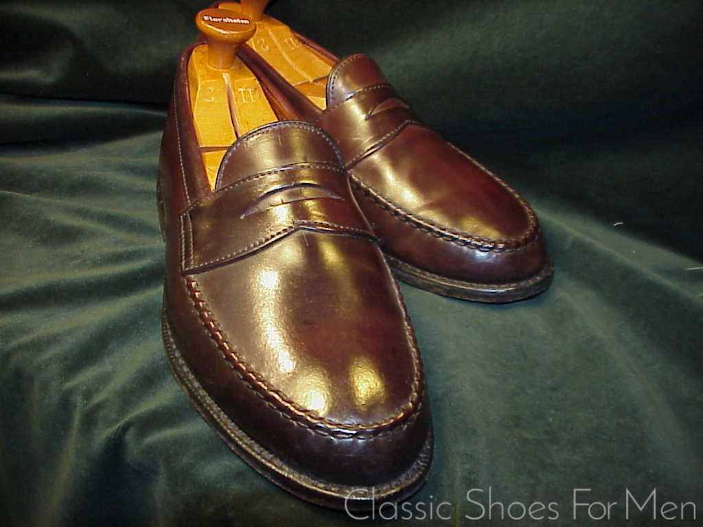 *ALLEN EDMONDS SHELL CORDOVAN Penny Loafer: US 10EEE (43-43.5 WIDE). - Image 6