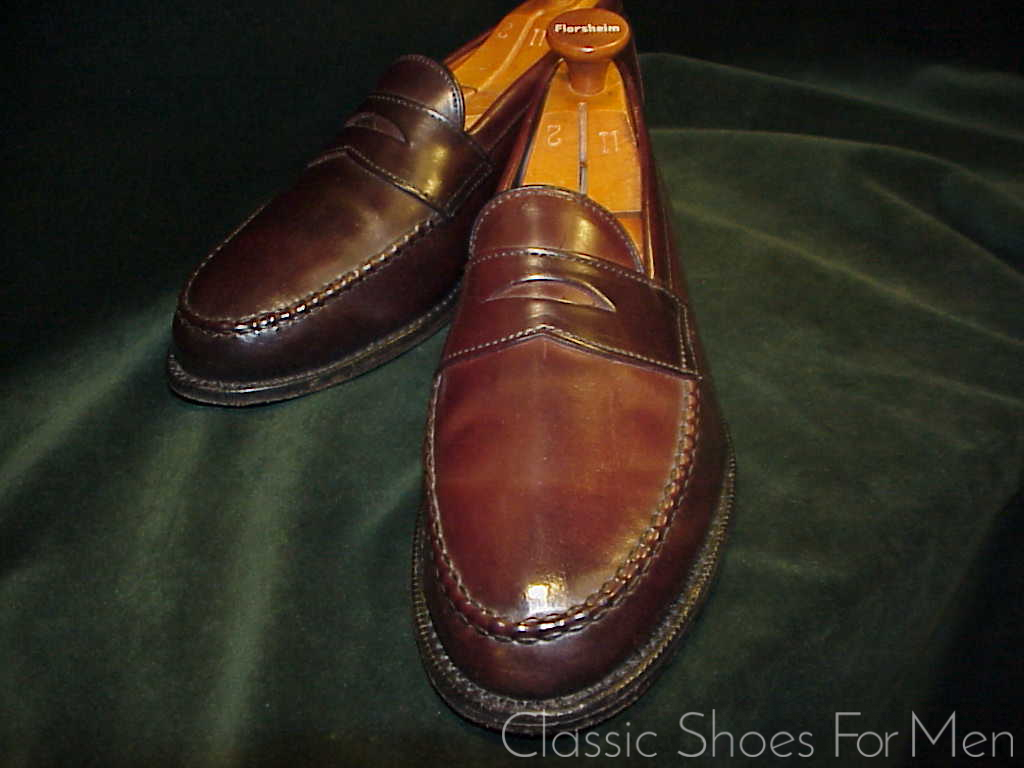*ALLEN EDMONDS SHELL CORDOVAN Penny Loafer: US 10EEE (43-43.5 WIDE). - Image 4