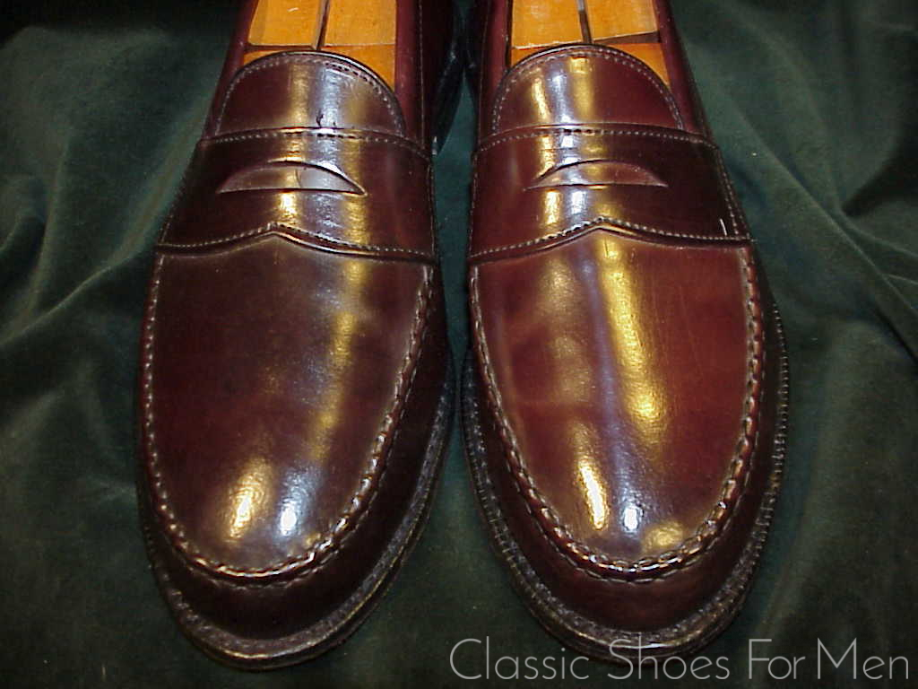 *ALLEN EDMONDS SHELL CORDOVAN Penny Loafer: US 10EEE (43-43.5 WIDE). - Image 5
