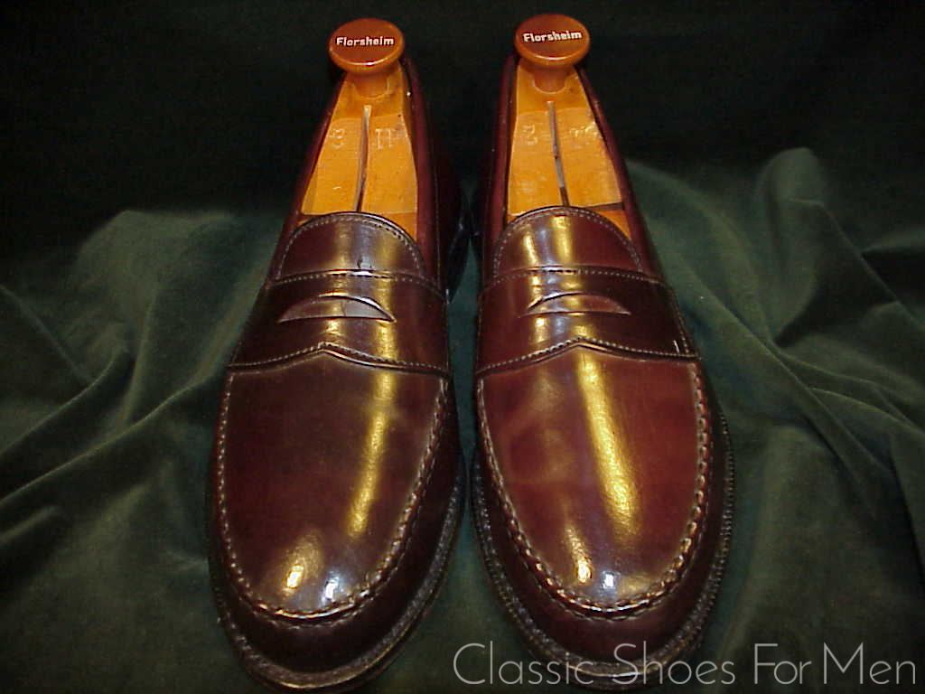 *ALLEN EDMONDS SHELL CORDOVAN Penny Loafer: US 10EEE (43-43.5 WIDE). - Image 2
