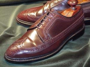 *ALLEN EDMONDS "MacNeil" SHELL CORDOVAN Full Brogue (Budapester): US 9.5EE (42.5EE)