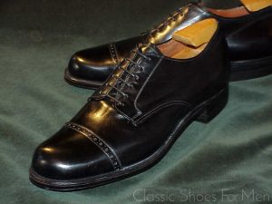 Important Antique FOOTJOY 6-Eyelet Cap-Toe Derby, Circa 1930-35: 41.5D