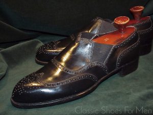 *JOHN LOBB Antique BESPOKE "Tuczek" Gusseted Slipper: 45.5-46D