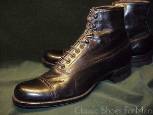 *NEW – Historic Circa 1900, HANOVER Cap-Toe Balmoral Boot: 5D US