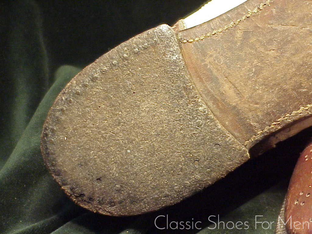 *Important Antique Spade Sole Oxford Spectator, Cir. 1920: US 9D (42D) - Image 12