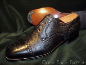 [Central European Master Series] *NEW - BALLY (Swiss) GOATSKIN/MOROCCO Cap-Toe Brogue Derby: 46D (US 12D)