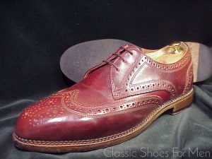 *Like new - Bespoke, "Goiser" Welted, Shell Cordovan, Full Brogue "Budapester": 48D/E (US 14D/E)*