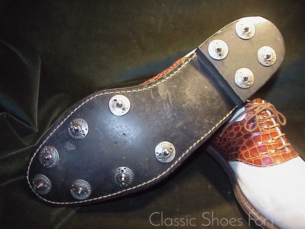 *Bespoke JOHN LOBB GOLF Alligator Saddle Oxford, Circa 1980: 47-48D (US 13-14) - Image 13