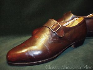 *Vintage Bespoke JOHN LOBB London, Monk Strap, Circa 1960: 41,5D. (UK 7.5E) (US 8.5D)