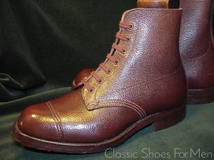 *Near new - Vintage WILLIAM PAUL "Navvy Cut" British Officer's "Beva" VELDTSCHOEN Field Boot, Circa 1937: 42D