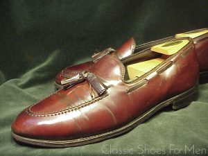 *Vintage BOSTONIAN "Crown Windsor" SHELL CORDOVAN Tassel Loafer: US 10D (43-43.5D)