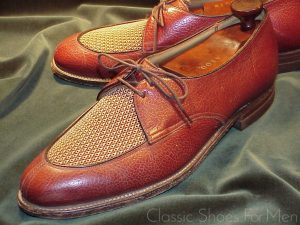 *BRIDGEWATER Custom, Pre-War, Ventilated Mesh, Split-Toe, NORWEGIAN SPECTATOR, Circa 1930: 44D (US 10.5D)