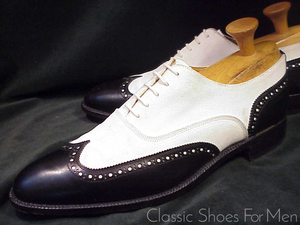 *Near new- CROCKETT & JONES for Brooks Brothers, Suede/Calf SPECTATOR: 45D (US 11.5D)