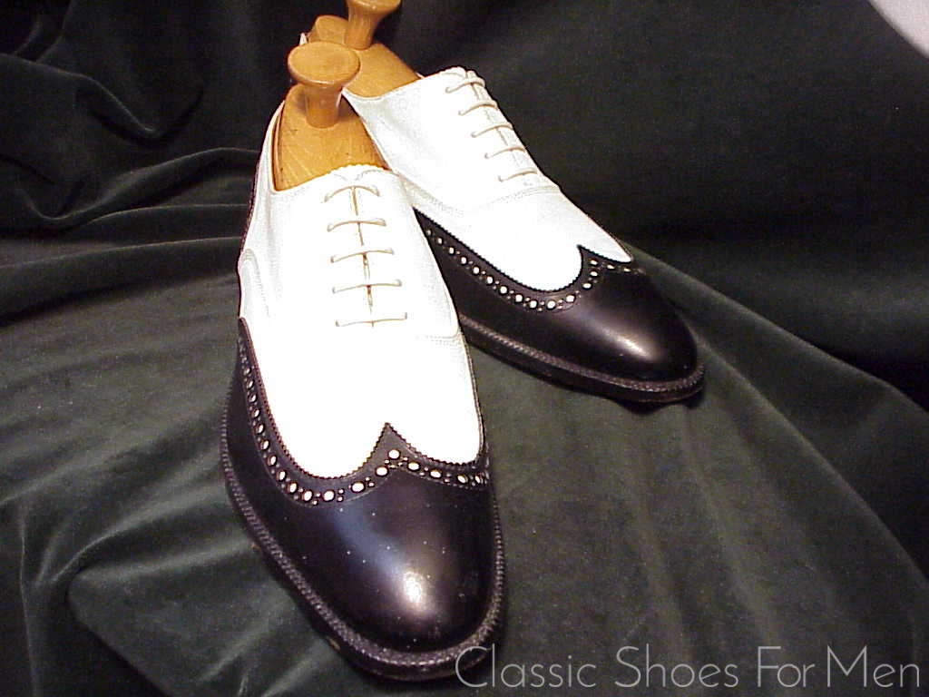 *Near new- CROCKETT & JONES for Brooks Brothers, Suede/Calf SPECTATOR: 45D (US 11.5D) - Image 4